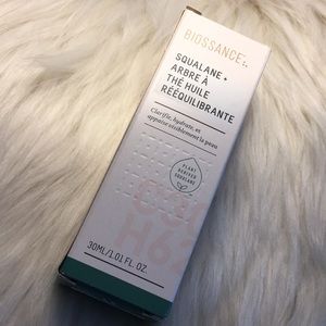 Biossance squalane + tea tree facial oil